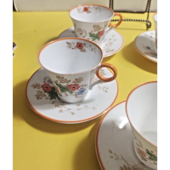 Rare Vintage Shelley Art Deco Cup and Saucer: Hand Painted REG#781613 - Picture 16 of 16